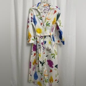 Zara Colorful Floral Print Maxi Dress/ Size Medium